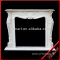 indoor freestanding stone marble fireplace mantel YL-B005